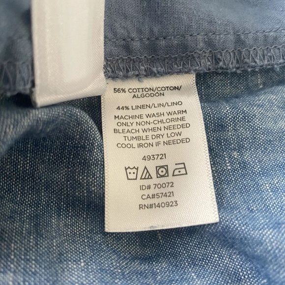 Ann Taylor LOFT The Riviera Linen Blend Scalloped‎ Hem Shorts Womens 18 (1130) - Picture 5 of 5